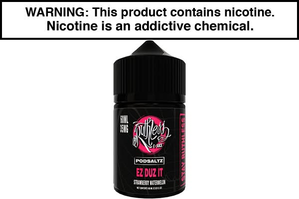 EZ DUZ IT BY RUTHLESS NICOTINE SALT 30ML | 60ML EZ DUZ IT BY RUTHLESS NICOTINE SALT 30ML | 60ML