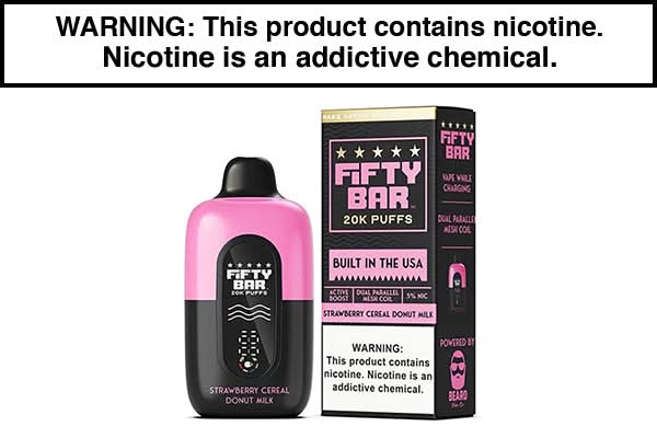 FIFTY BAR V2 20K DISPOSABLE VAPE - 20,000 PUFFS FIFTY BAR V2 20K DISPOSABLE VAPE - 20,000 PUFFS