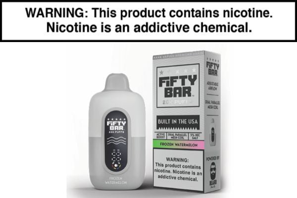 FIFTY BAR V2 20K DISPOSABLE VAPE - 20,000 PUFFS