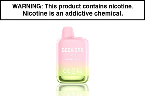 GEEK BAR MELOSO MINI DISPOSABLE VAPE - 1500 PUFFS Strawberry Ice