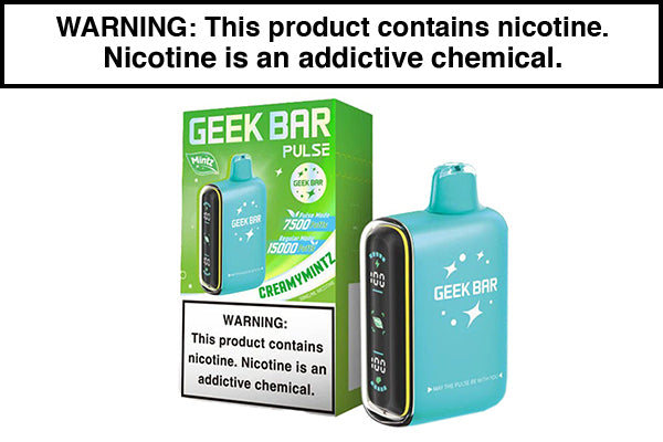 GEEK BAR PULSE DISPOSABLE VAPE - 15,000 PUFFS Creamy Mintz