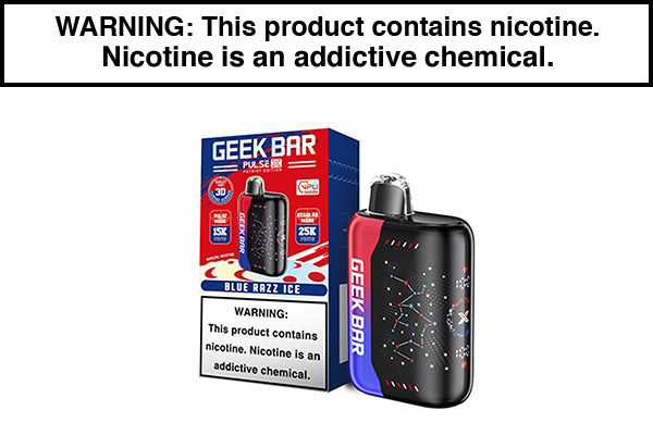 GEEK BAR PULSE X DISPOSABLE VAPE - 25,000 PUFFS Blue Razz Ice Freedom Edition