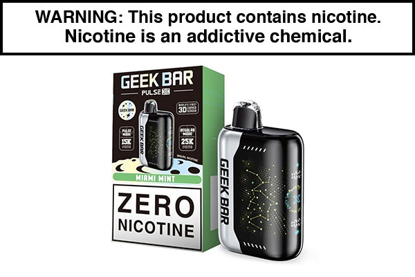 GEEK BAR PULSE X ZERO DISPOSABLE VAPE - 25,000 PUFFS Miami Mint