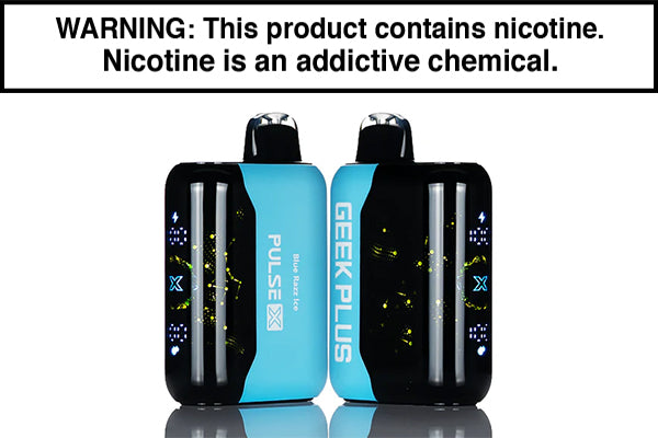 GEEK PLUS PULSE X 40K DISPOSABLE VAPE - 40,000 PUFFS Blue Razz Ice