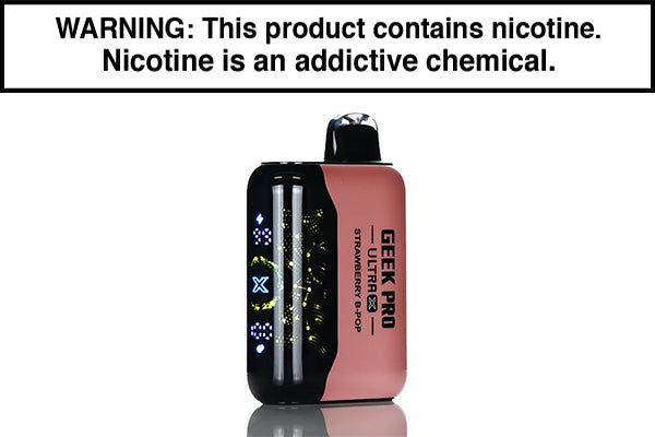 GEEK PRO ULTRA X 45K DISPOSABLE VAPE - 45,000 PUFFS Strawberry B-Pop