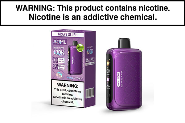 HORIZONTECH 100K DISPOSABLE VAPE - 100,000 PUFFS Grape Slush