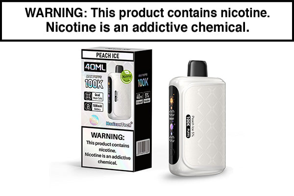 HORIZONTECH 100K DISPOSABLE VAPE - 100,000 PUFFS Peach Ice