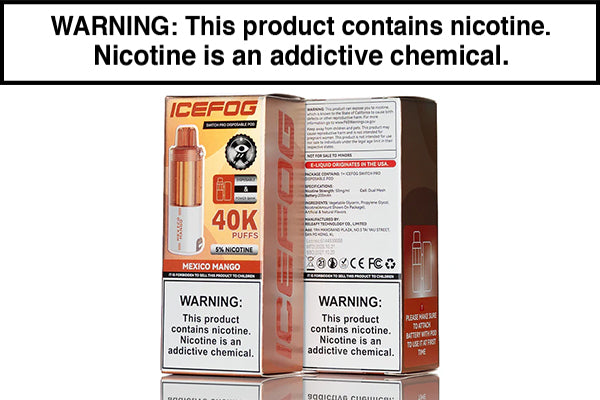 ICEFOG 40K SWITCH PRO DISPOSABLE VAPE POD - 40,000 PUFFS ICEFOG 40K SWITCH PRO DISPOSABLE VAPE POD - 40,000 PUFFS