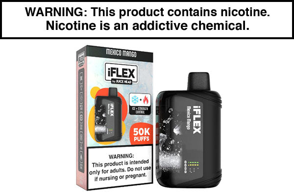 JUICE HEAD IFLEX MELATINE DISPOSABLE VAPE - 50,000 PUFFS