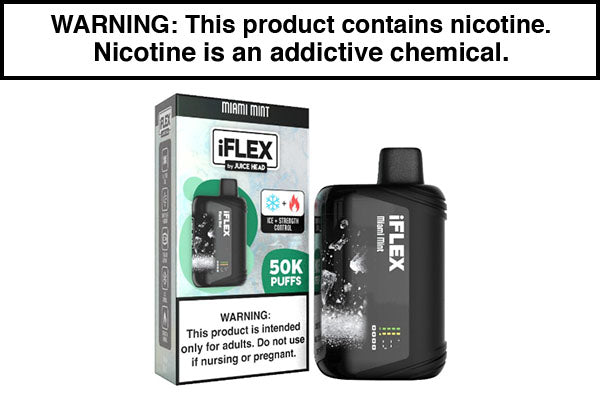 JUICE HEAD IFLEX MELATINE DISPOSABLE VAPE - 50,000 PUFFS