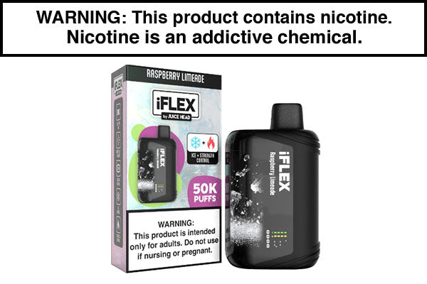 JUICE HEAD IFLEX MELATINE DISPOSABLE VAPE - 50,000 PUFFS
