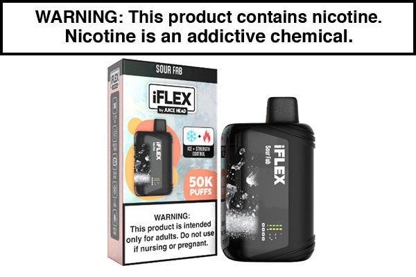 JUICE HEAD IFLEX MELATINE DISPOSABLE VAPE - 50,000 PUFFS