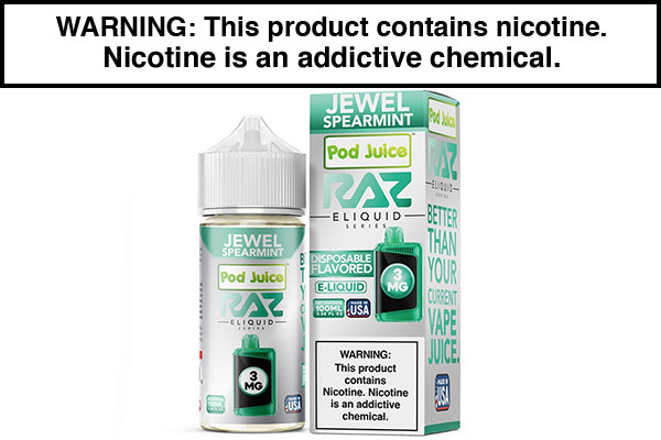 JEWEL SPEARMINT BY POD JUICE X RAZ 100ML