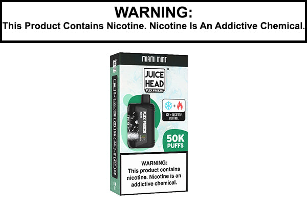 JUICE HEAD FLEX FREEZE 50K DISPOSABLE VAPE - 50,000 PUFFS JUICE HEAD FLEX FREEZE 50K DISPOSABLE VAPE - 50,000 PUFFS