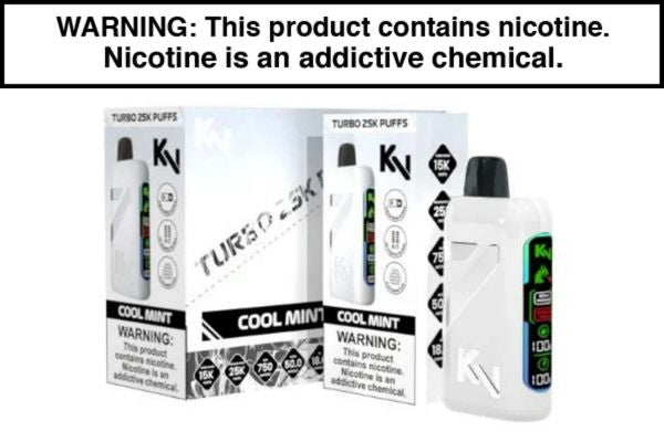 KV TURBO DISPOSABLE VAPE - 25,000 PUFFS