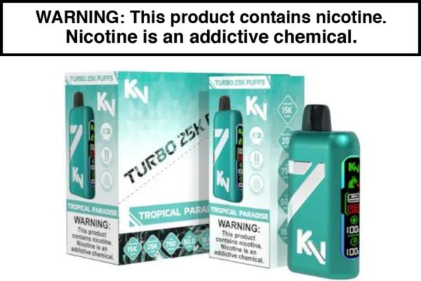 KV TURBO DISPOSABLE VAPE - 25,000 PUFFS