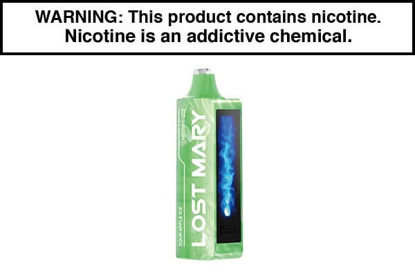 LOST MARY MO20000 PRO DISPOSABLE VAPE - 20,000 PUFFS Sour Apple Ice