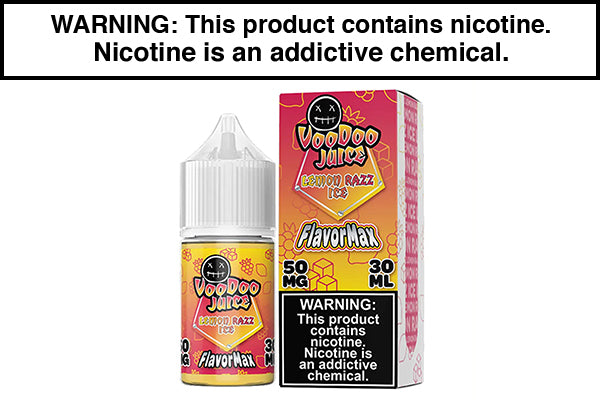 LEMON RAZZ ICE BY VOODOO JOOS FLAVORMAX SALTS 30ML