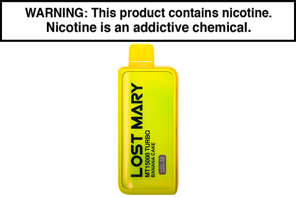 LOST MARY MT15000 TURBO DISPOSABLE VAPE - 15,000 PUFFS Banana Cake