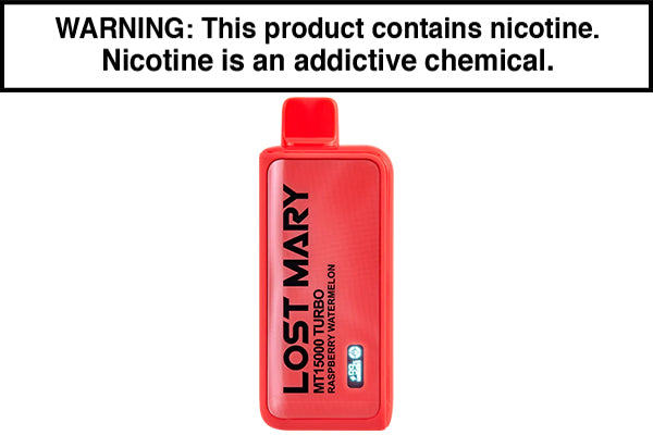 LOST MARY MT15000 TURBO DISPOSABLE VAPE - 15,000 PUFFS Raspberry Watermelon