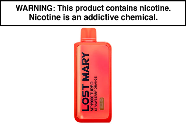 LOST MARY MT15000 TURBO DISPOSABLE VAPE - 15,000 PUFFS Strawberry Orange