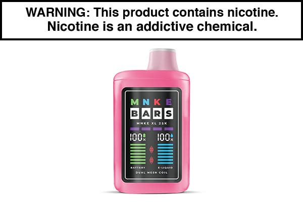MNKE Bar XL ZERO 25K Puff Disposable Vape - $12.95 MNKE Bar XL ZERO 25K Puff Disposable Vape - $12.95