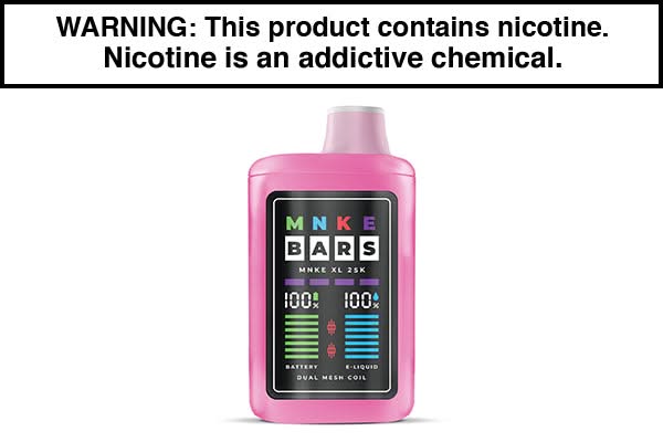 MNKE Bar XL ZERO 25K Puff Disposable Vape - $12.95 MNKE Bar XL ZERO 25K Puff Disposable Vape - $12.95