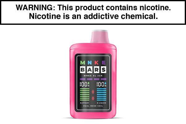 MNKE Bar XL ZERO 25K Puff Disposable Vape - $12.95 MNKE Bar XL ZERO 25K Puff Disposable Vape - $12.95