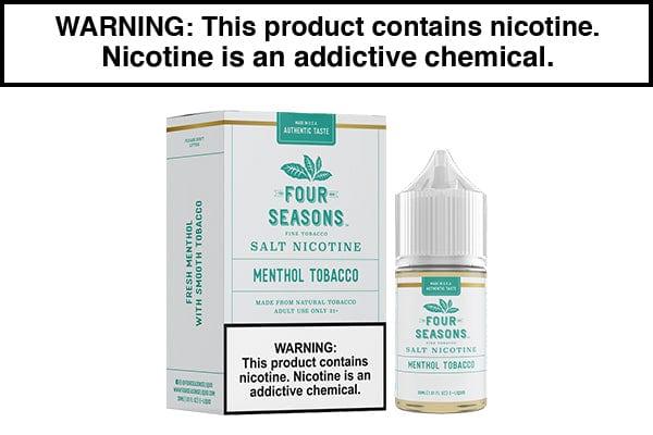 MENTHOL TOBACCO BY FOUR SEASONS SALTS 30ML MENTHOL TOBACCO BY FOUR SEASONS SALTS 30ML