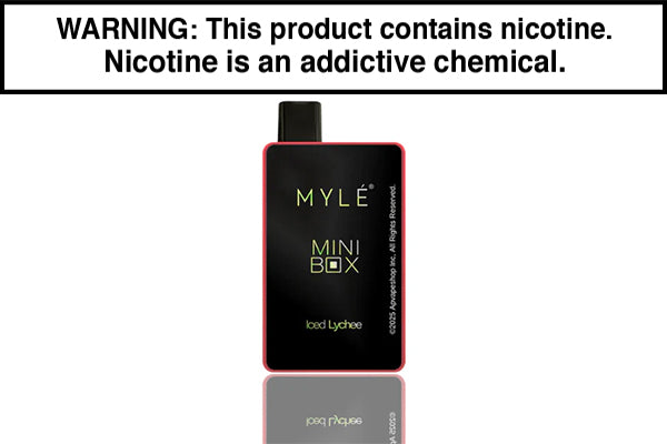 MYLE MINI BOX DISPOSABLE VAPE - 1500 PUFFS Iced Lychee