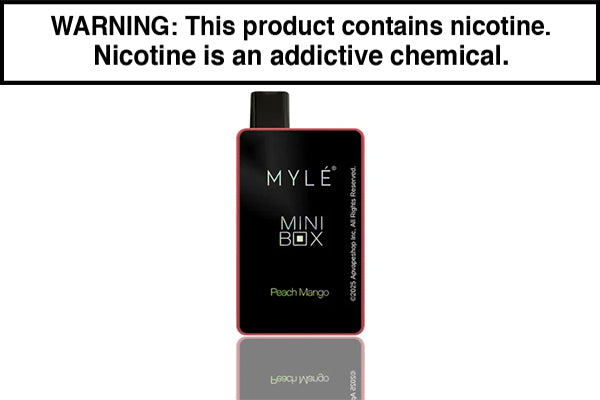 MYLE MINI BOX DISPOSABLE VAPE - 1500 PUFFS Peach Mango