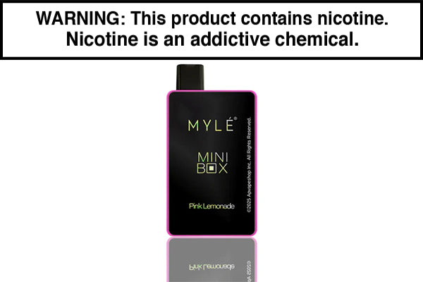 MYLE MINI BOX DISPOSABLE VAPE - 1500 PUFFS Pink Lemonade