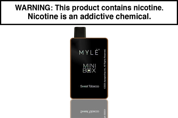 MYLE MINI BOX DISPOSABLE VAPE - 1500 PUFFS Sweet Tobacco
