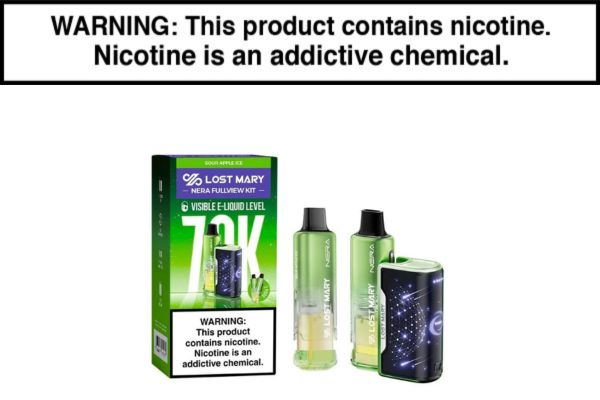 LOST MARY NERA FULLVIEW 70K DISPOSABLE FULL KIT  | $16.99 - Vape Juice