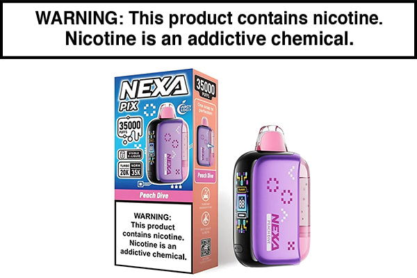NEXA PIX 35K DISPOSABLE VAPE - 35,000 PUFFS Peach Dive
