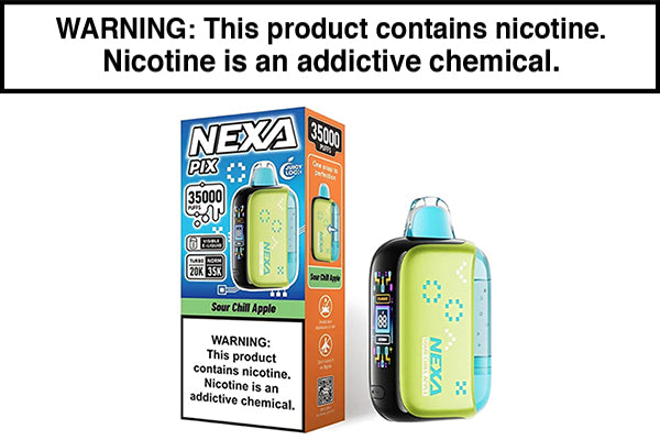NEXA PIX 35K DISPOSABLE VAPE - 35,000 PUFFS Sour Chill Apple