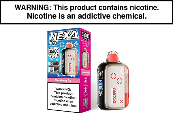 NEXA PIX 35K DISPOSABLE VAPE - 35,000 PUFFS Strawberry Ice