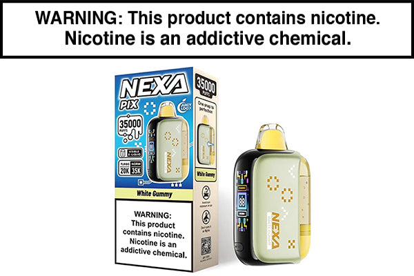 NEXA PIX 35K DISPOSABLE VAPE - 35,000 PUFFS White Gummy