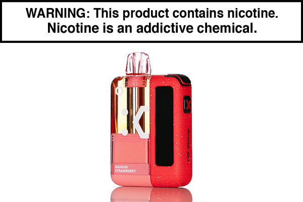 OFF STAMP X CUBE 35K DISPOSABLE VAPE KIT - CRYSTAL EDITION Bangin Strawberry