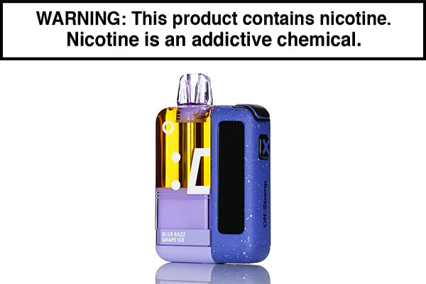 OFF STAMP X CUBE 35K DISPOSABLE VAPE KIT - CRYSTAL EDITION Blue Razz Grape Ice