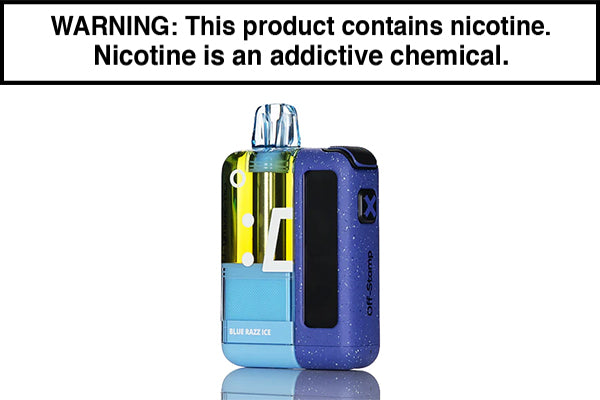OFF STAMP X CUBE 35K DISPOSABLE VAPE KIT - CRYSTAL EDITION Blue Razz Ice
