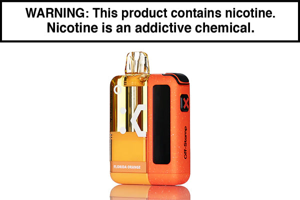 OFF STAMP X CUBE 35K DISPOSABLE VAPE KIT - CRYSTAL EDITION Florida Orange