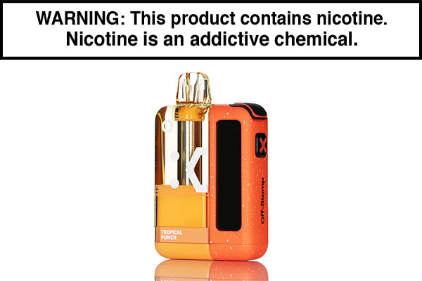 OFF STAMP X CUBE 35K DISPOSABLE VAPE KIT - CRYSTAL EDITION Tropical Punch
