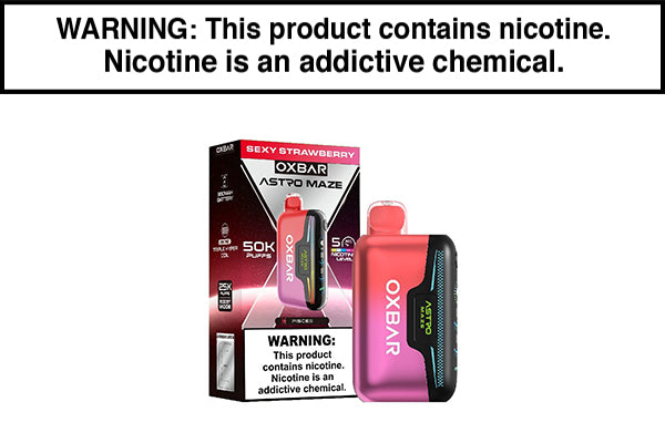 OXBAR ASTRO MAZE 50K DISPOSABLE VAPE Sexy Strawberry