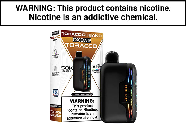 OXBAR ASTRO MAZE 50K DISPOSABLE VAPE Tobacco Cubano