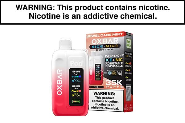 OXBAR ICE-NIC 35K DISPOSABLE VAPE POD JUICE EDITION OXBAR ICE-NIC 35K DISPOSABLE VAPE POD JUICE EDITION