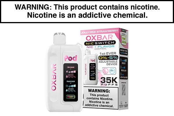 OXBAR X POD JUICE NIC SWITCH 35K DISPOSABLE VAPE OXBAR X POD JUICE NIC SWITCH 35K DISPOSABLE VAPE