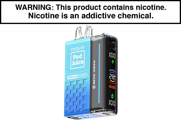 Oxbar X Pod Juice Magic Maze 2.0 Disposable Vape 30,000 Puffs Oxbar X Pod Juice Magic Maze 2.0 Disposable Vape 30,000 Puffs