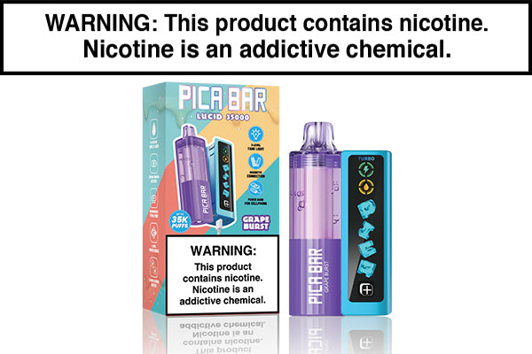 PICA BAR LUCID 35K DISPOSABLE VAPE - 35,000 PUFFS Grape Burst