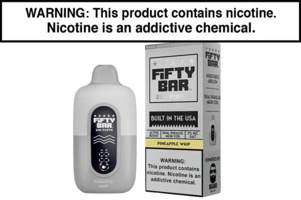 FIFTY BAR V2 20K DISPOSABLE VAPE - 20,000 PUFFS